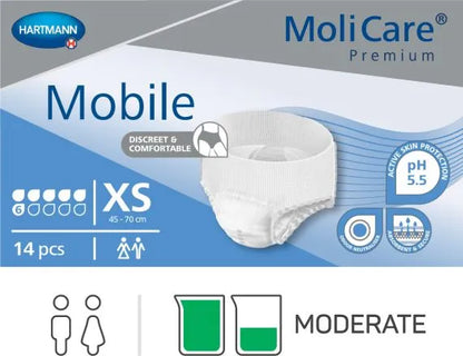 Molicare Premium Mobile 6 Drops (X Small)